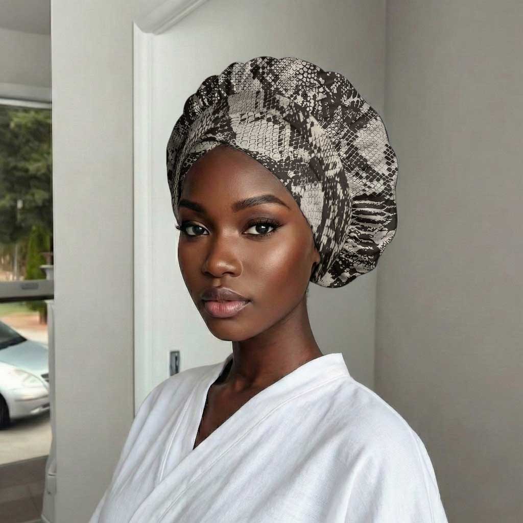 African Wild Animal Skins Easy Headwrap Snake and Crocodile Mix Skin