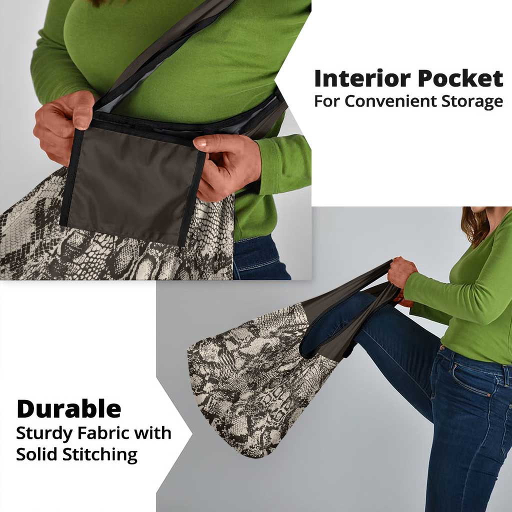 African Wild Animal Skins Grocery Bag Snake and Crocodile Mix Skin - African Pride