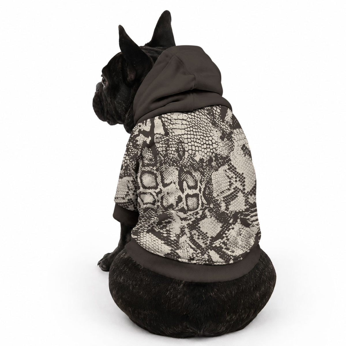 African Wild Animal Skins Pet Hoodie Snake and Crocodile Mix Skin