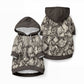 African Wild Animal Skins Pet Hoodie Snake and Crocodile Mix Skin