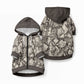 African Wild Animal Skins Pet Hoodie Snake and Crocodile Mix Skin