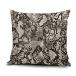 African Wild Animal Skins Pillow Cover Snake and Crocodile Mix Skin