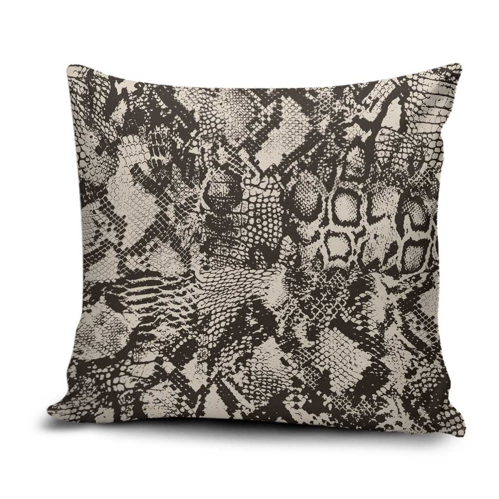 African Wild Animal Skins Pillow Cover Snake and Crocodile Mix Skin
