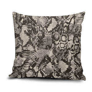 African Wild Animal Skins Pillow Cover Snake and Crocodile Mix Skin