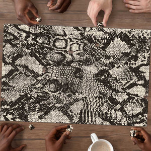 African Wild Animal Skins Puzzle Snake and Crocodile Mix Skin