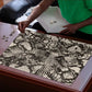 African Wild Animal Skins Puzzle Snake and Crocodile Mix Skin