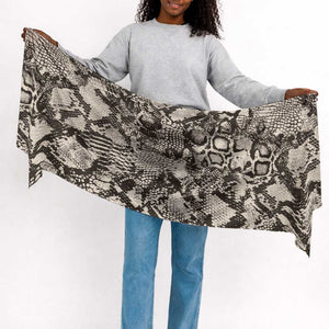 African Wild Animal Skins Simple Headwrap Snake and Crocodile Mix Skin