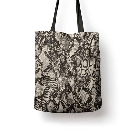 African Wild Animal Skins Tote Bag Snake and Crocodile Mix Skin