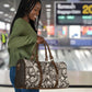 African Wild Animal Skins Travel Bag Snake and Crocodile Mix Skin