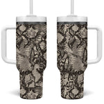 African Wild Animal Skins Tumbler With Handle Snake and Crocodile Mix Skin - African Pride