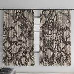African Wild Animal Skins Window Curtain Snake and Crocodile Mix Skin - African Pride