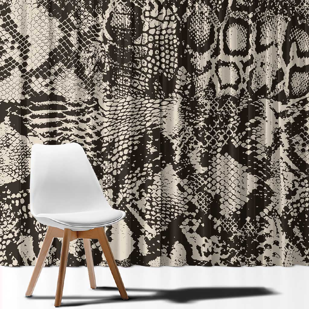 African Wild Animal Skins Window Curtain Snake and Crocodile Mix Skin - African Pride