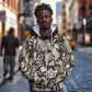 African Wild Animal Skins Zip Hoodie Snake and Crocodile Mix Skin - African Pride
