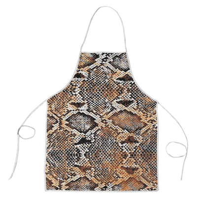 African Wild Animal Skins Apron Vintage Snake Skin Pattern
