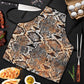 African Wild Animal Skins Apron Vintage Snake Skin Pattern