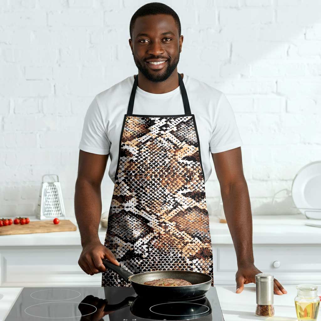 African Wild Animal Skins Apron Vintage Snake Skin Pattern