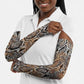 African Wild Animal Skins Arm Sleeves Vintage Snake Skin Pattern