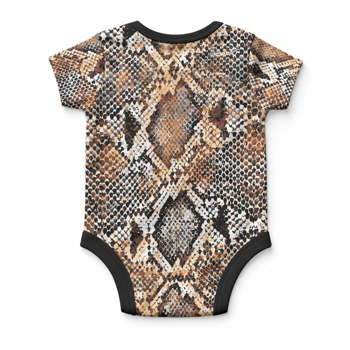 African Wild Animal Skins Baby Onesie Vintage Snake Skin Pattern