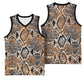 African Wild Animal Skins Basketball Jersey Vintage Snake Skin Pattern LT9