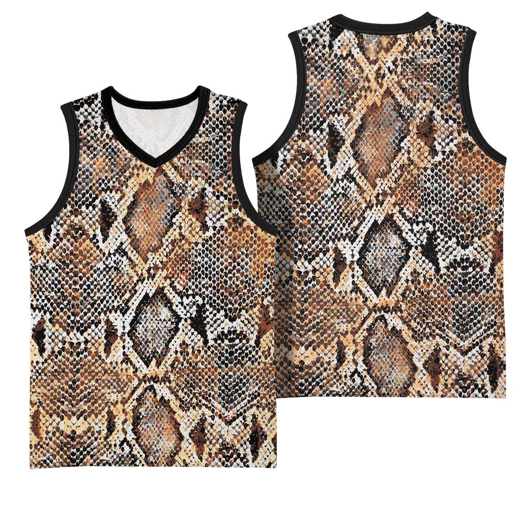 African Wild Animal Skins Basketball Jersey Vintage Snake Skin Pattern LT9