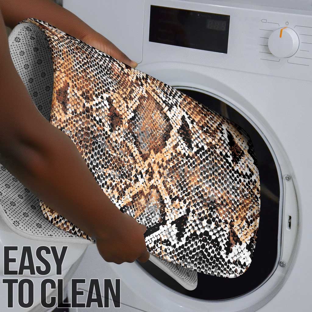 African Wild Animal Skins Bathroom Set Vintage Snake Skin Pattern