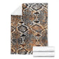 African Wild Animal Skins Blanket Vintage Snake Skin Pattern - African Pride