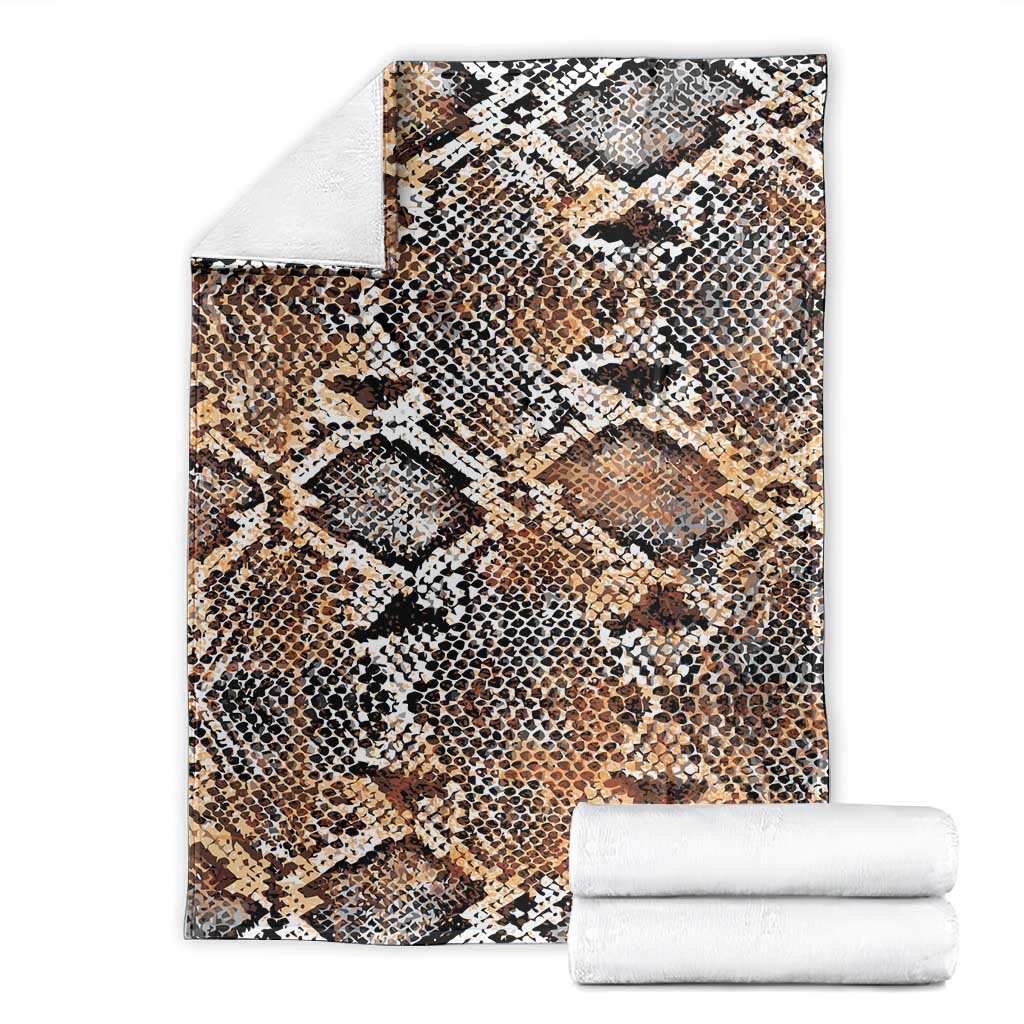 African Wild Animal Skins Blanket Vintage Snake Skin Pattern - African Pride