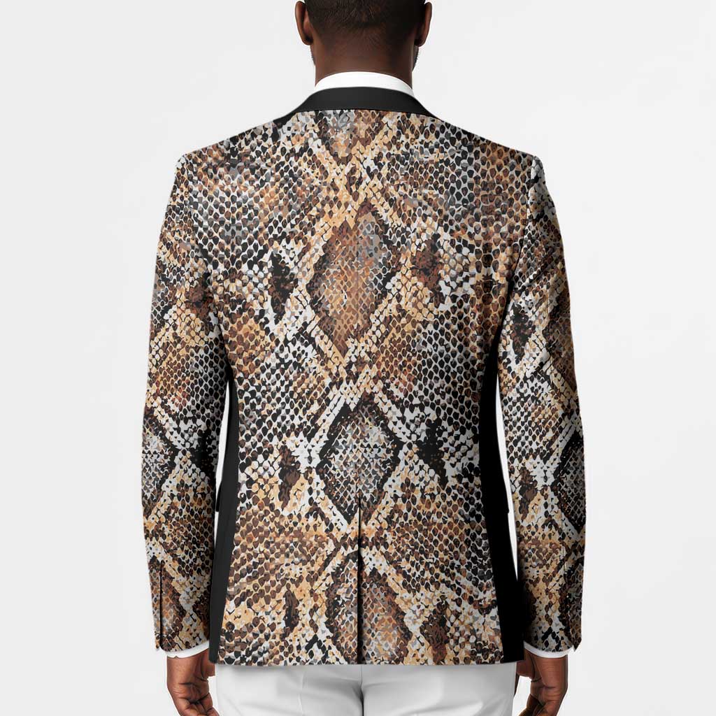 African Wild Animal Skins Blazer Vintage Snake Skin Pattern