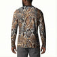 African Wild Animal Skins Button Sweatshirt Vintage Snake Skin Pattern