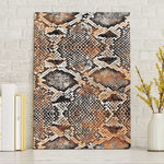 African Wild Animal Skins Canvas Wall Art Vintage Snake Skin Pattern - African Pride