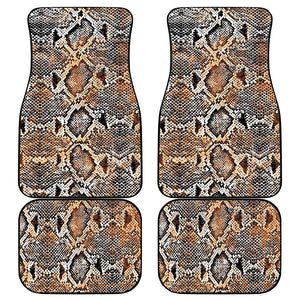 African Wild Animal Skins Car Mats Vintage Snake Skin Pattern - African Pride