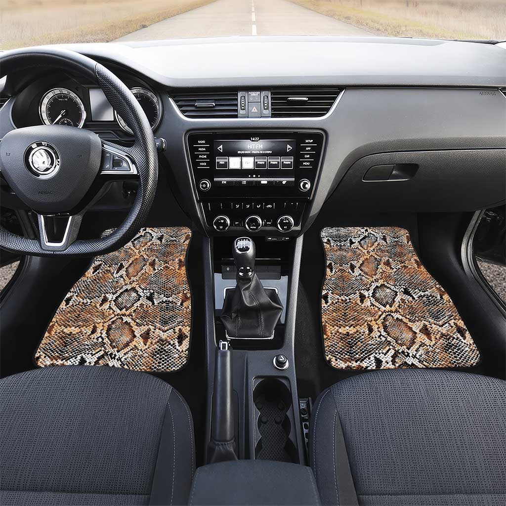 African Wild Animal Skins Car Mats Vintage Snake Skin Pattern - African Pride