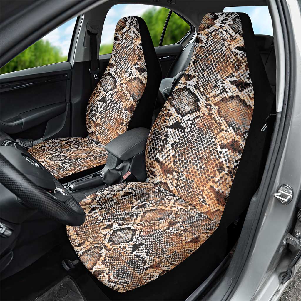 African Wild Animal Skins Car Seat Cover Vintage Snake Skin Pattern - African Pride