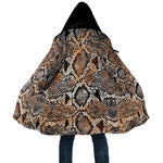 African Wild Animal Skins Cloak Vintage Snake Skin Pattern