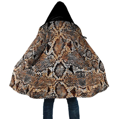 African Wild Animal Skins Cloak Vintage Snake Skin Pattern