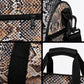 African Wild Animal Skins Duffle Bag Vintage Snake Skin Pattern