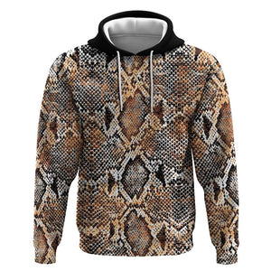 African Wild Animal Skins Hoodie Vintage Snake Skin Pattern - African Pride