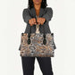 African Wild Animal Skins Leather Bag Vintage Snake Skin Pattern