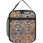 African Wild Animal Skins Lunch Bag Vintage Snake Skin Pattern