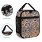 African Wild Animal Skins Lunch Bag Vintage Snake Skin Pattern