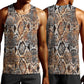 African Wild Animal Skins Men Tank Top Vintage Snake Skin Pattern - African Pride