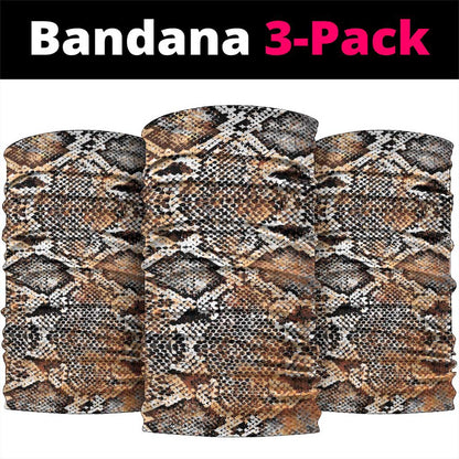 African Wild Animal Skins Neck Gaiter Vintage Snake Skin Pattern LT9