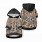African Wild Animal Skins Pet Hoodie Vintage Snake Skin Pattern