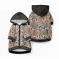 African Wild Animal Skins Pet Hoodie Vintage Snake Skin Pattern