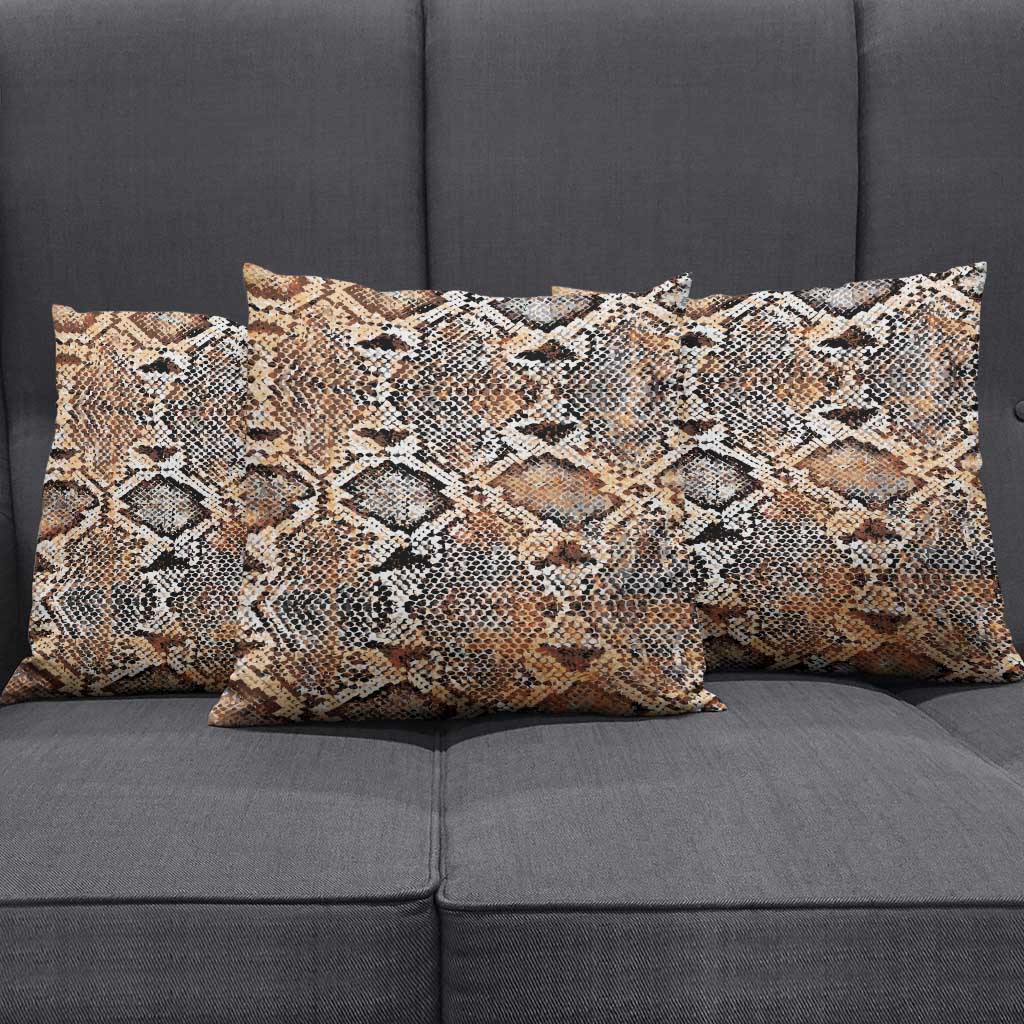 African Wild Animal Skins Pillow Cover Vintage Snake Skin Pattern