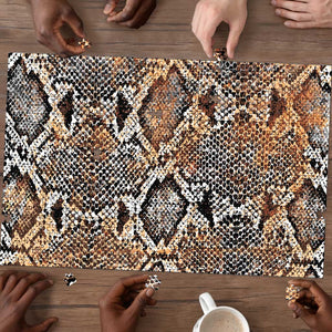African Wild Animal Skins Puzzle Vintage Snake Skin Pattern