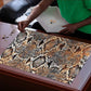 African Wild Animal Skins Puzzle Vintage Snake Skin Pattern
