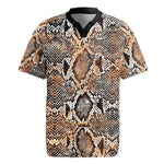 African Wild Animal Skins Rugby Jersey Vintage Snake Skin Pattern - African Pride