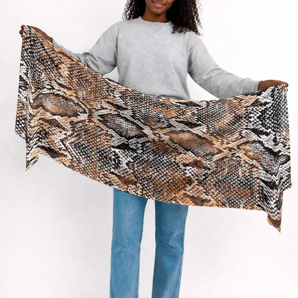 African Wild Animal Skins Simple Headwrap Vintage Snake Skin Pattern