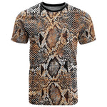 African Wild Animal Skins T shirt Vintage Snake Skin Pattern - African Pride